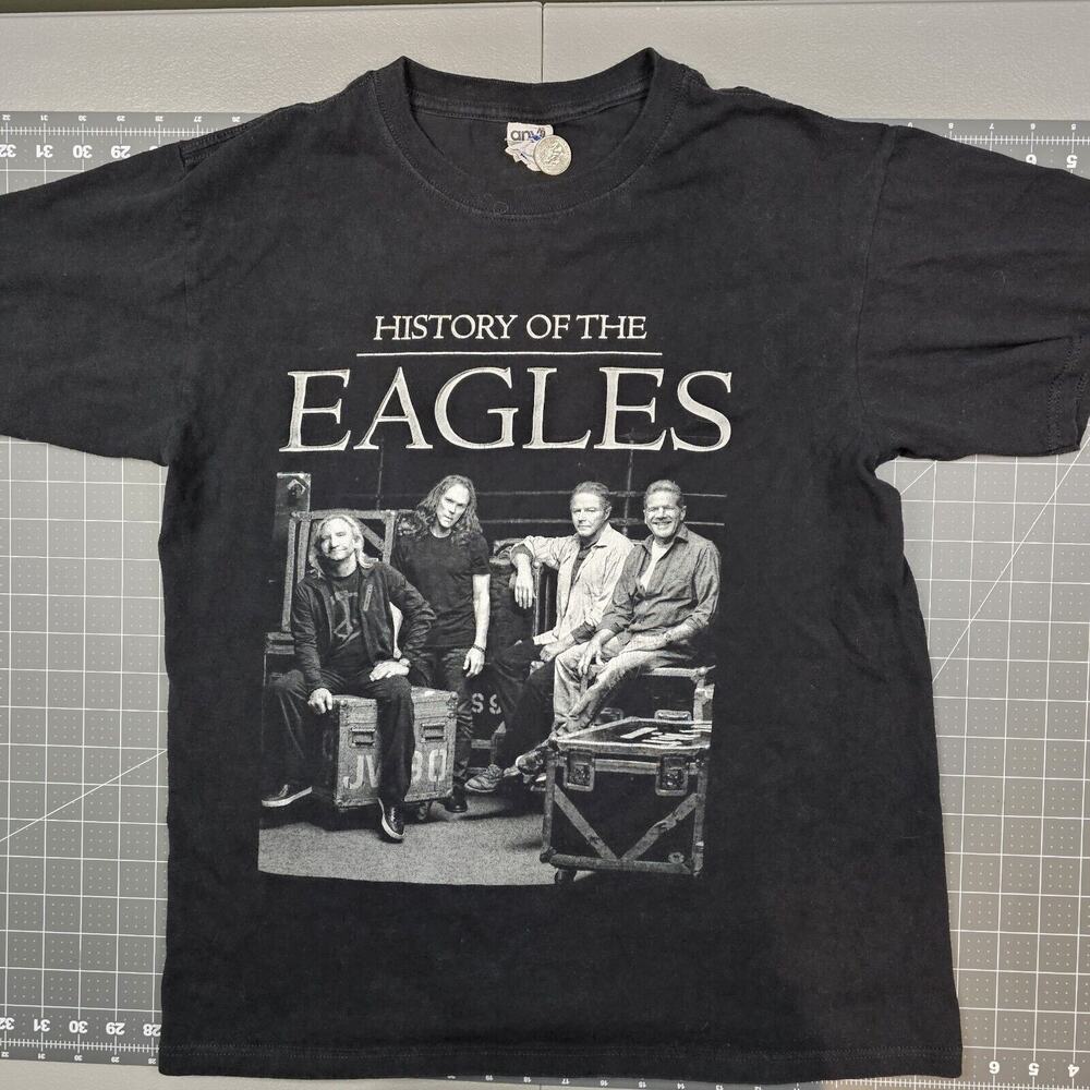 Eagles History Tour Tshirt Mens Large 2013-14 Band Concert Music Rock Y2k